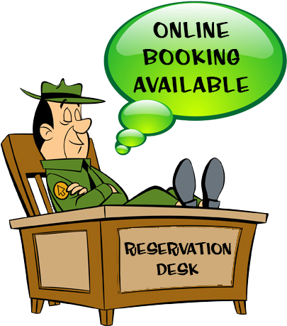 Make Your Online Reservations At Yogi Bear's Jellystone - Yogi Bear Park Ranger (500x475)