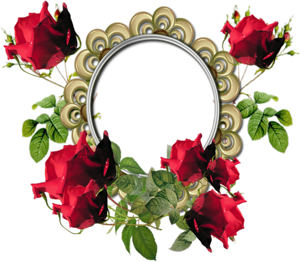 Red Flower Frame Png Photos Png Mart Rose Flower Frames Png 1280x1280 Png Clipart Download