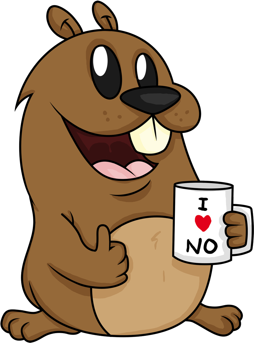 Gopherno - Biber Clipart (900x1191)