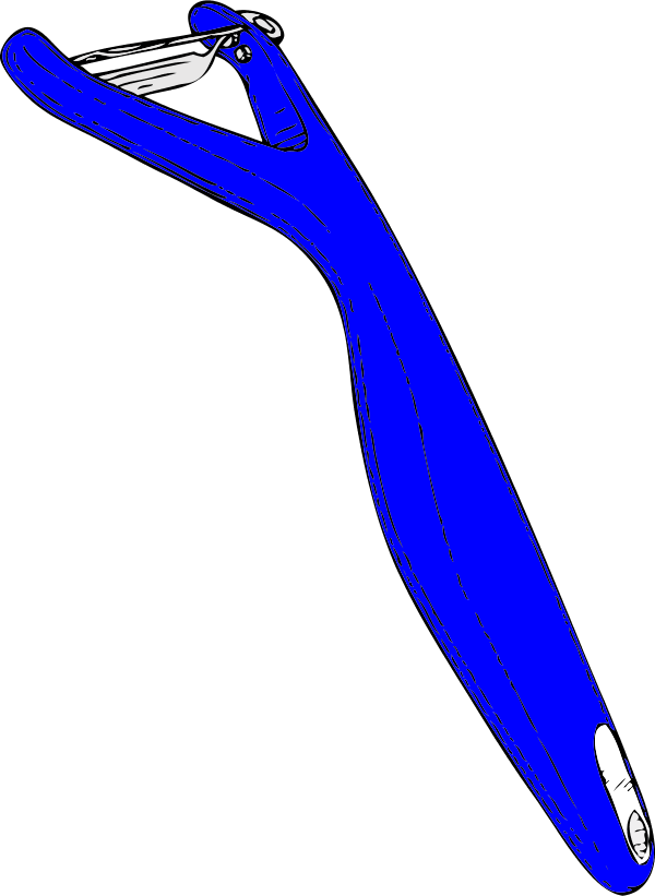 Tongs Cliparts - Peeler (600x821)