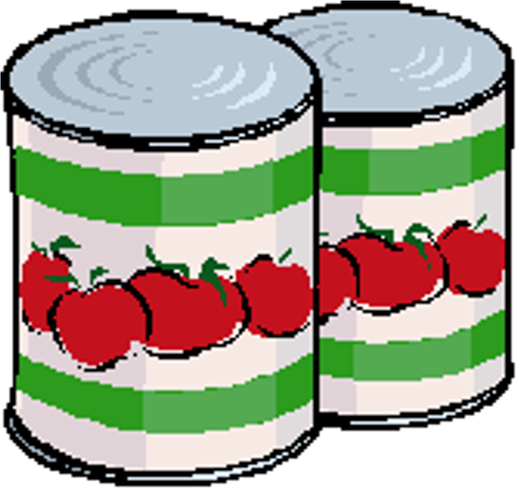 Food Drive - Clip Art Canned Food (1024x1024)