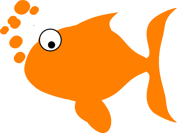 Orange Fish Clip Art - Find The Different Worksheet (600x450)