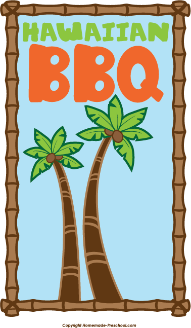 Hawaiian Bbq Clipart - Hawaiian Bbq Clip Art (378x647)