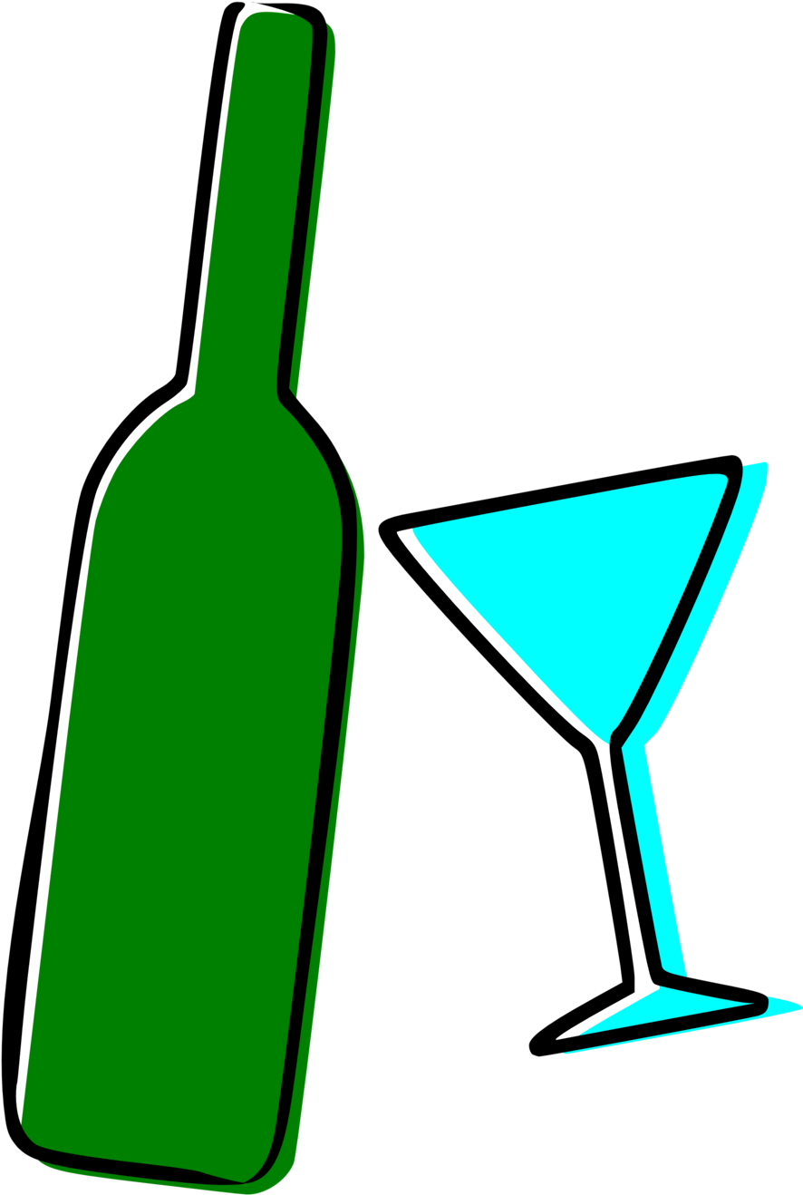 Alcohol Clipart Transparent - Alcohol Clipart (958x1397)