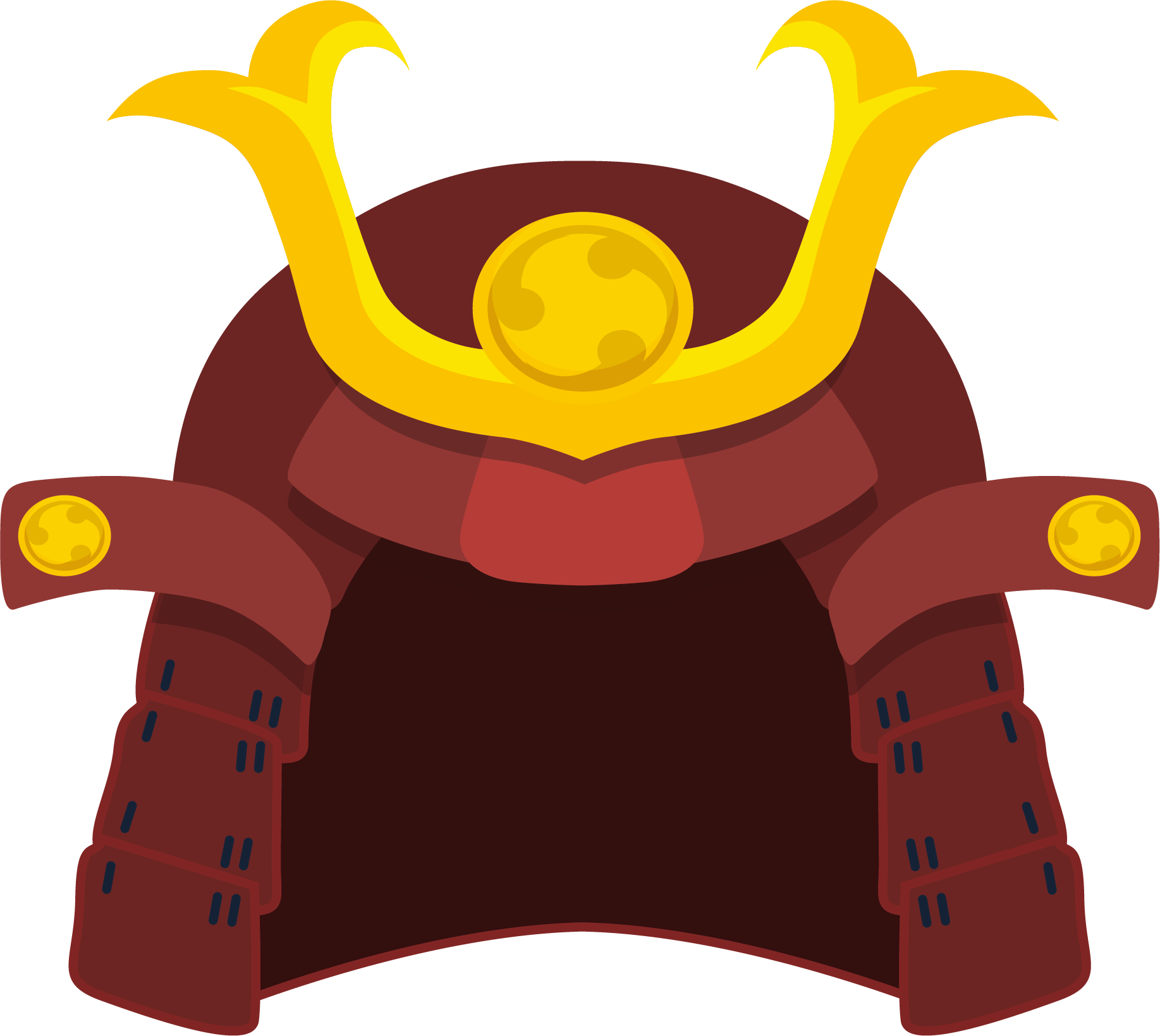 Samurai Helmet Kabuto Clip Art - Kabuto (1835x1639)