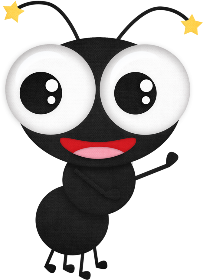 Cartoon Bug With Big Eyes (713x1024)