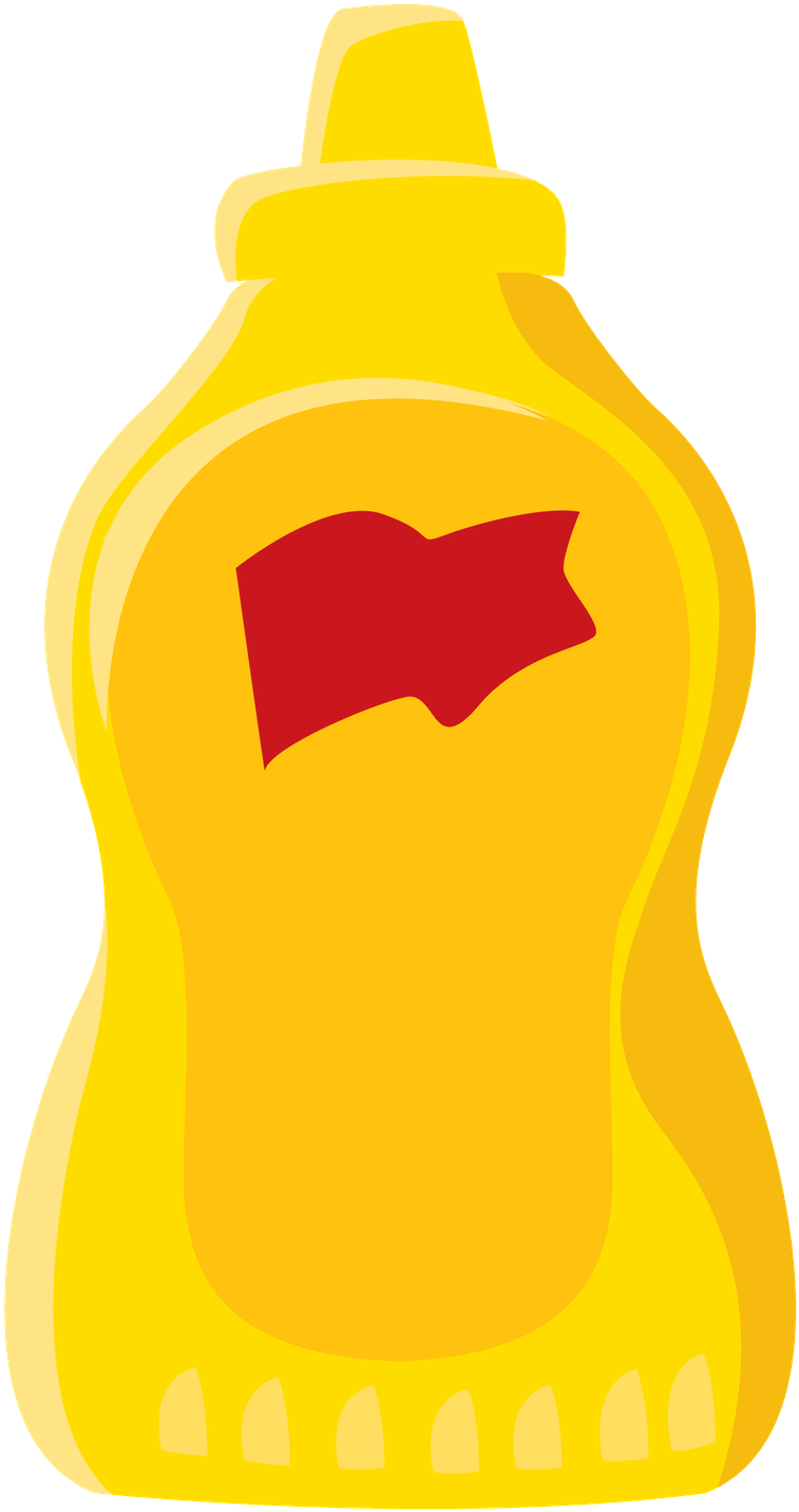 Food Clip Art - Mustard Clipart (900x1539)