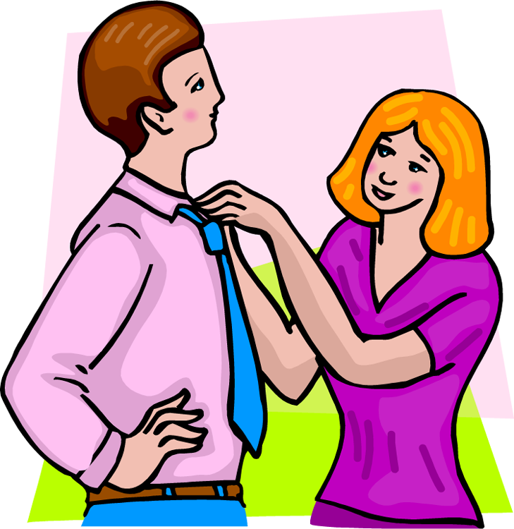 365 Days Of Fun In Marriage - Tie A Tie Clipart (729x750)