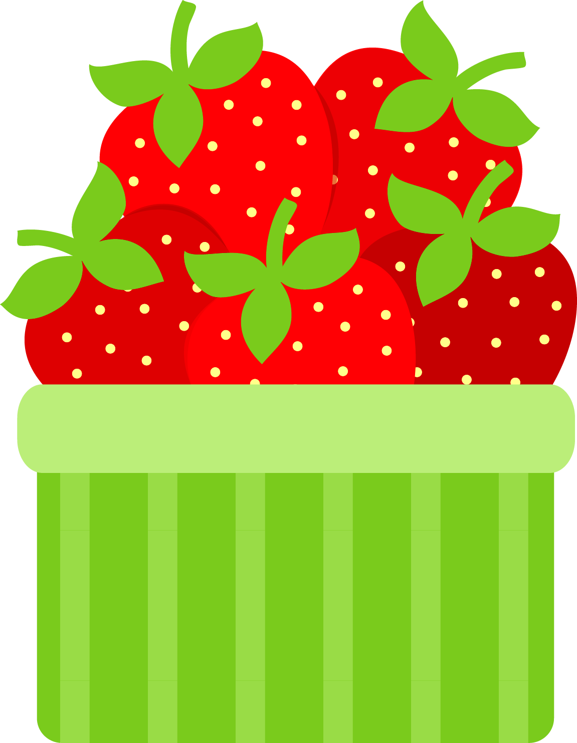 Strawberries - Thank You Berry Much Free Printable (1151x1483)