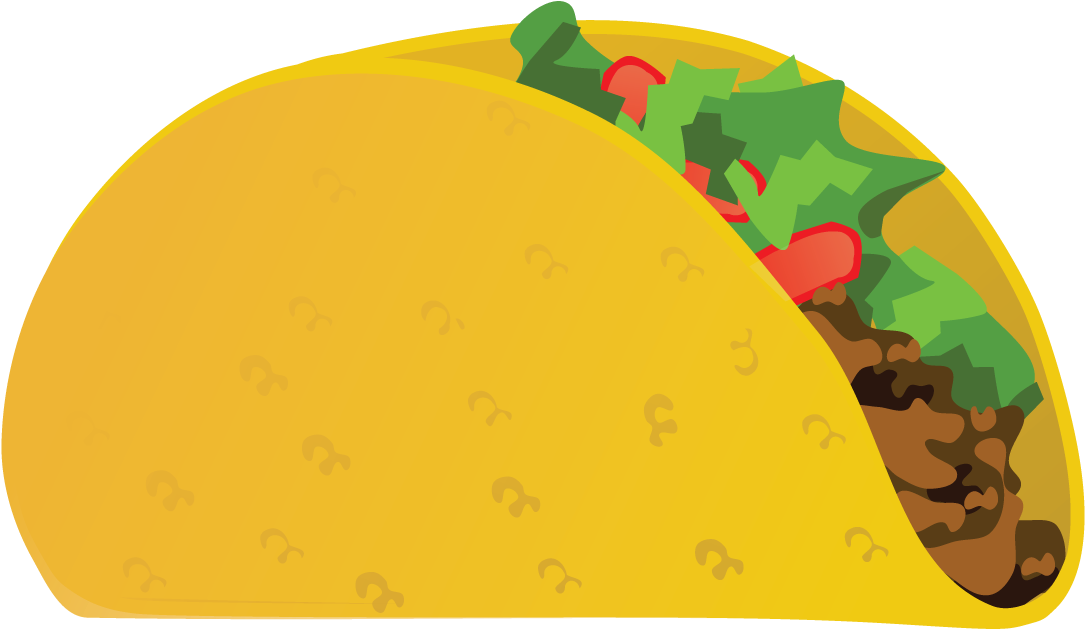 Tacos Clipart Transparent - Emojis De Tacos (1200x792)