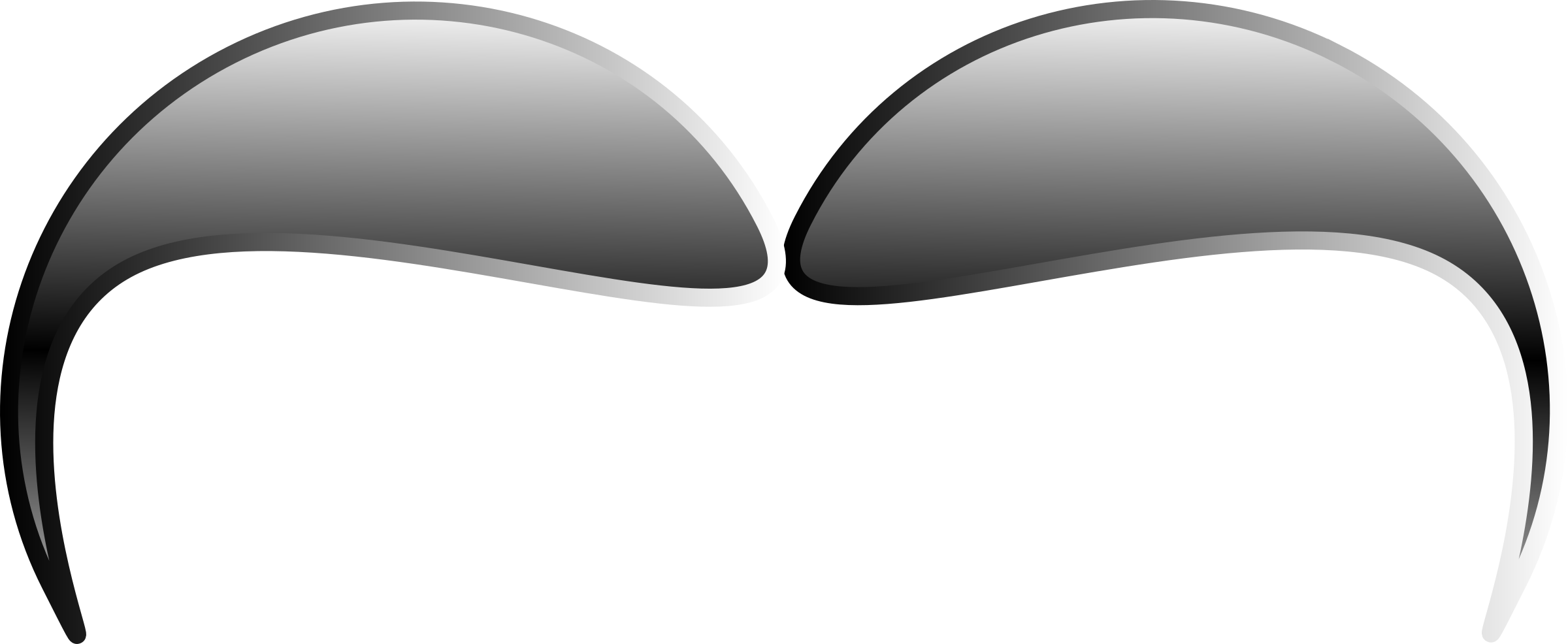 Mexican Mustache Clip Art Mustache 6004 Mothof Clipart - Mustache Clip Art (2400x986)