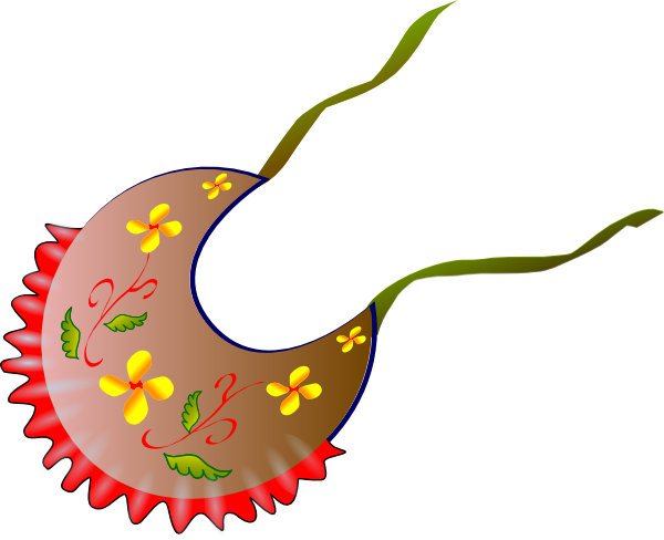 Clothing Bib Baby Infant Clip Art At Clker - Animated Picture Of Bib (600x488)