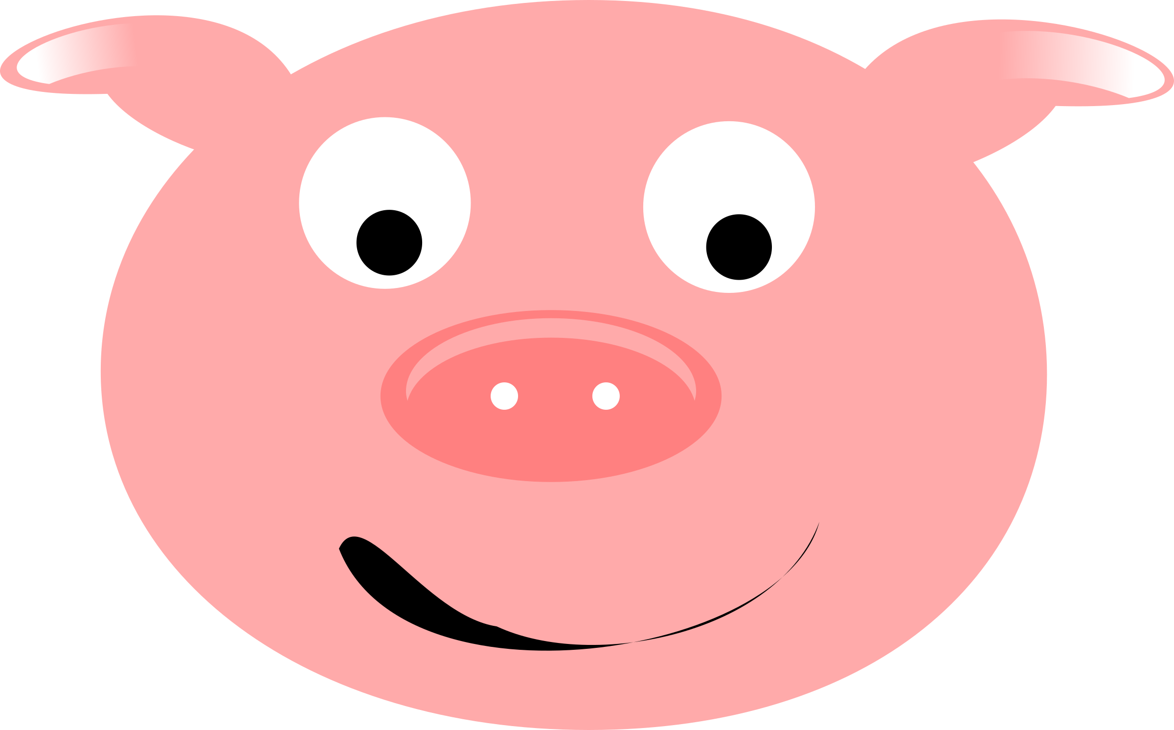 Pig Face Download Pig Clip Art Free Cute Clipart Of - หน้า หมู การ์ตูน น่า รัก (2400x1493)