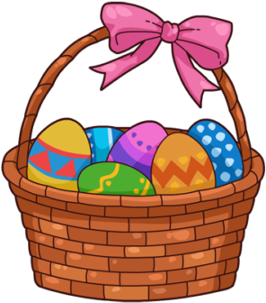 Food Blessing - Easter Basket Clip Art (353x377)