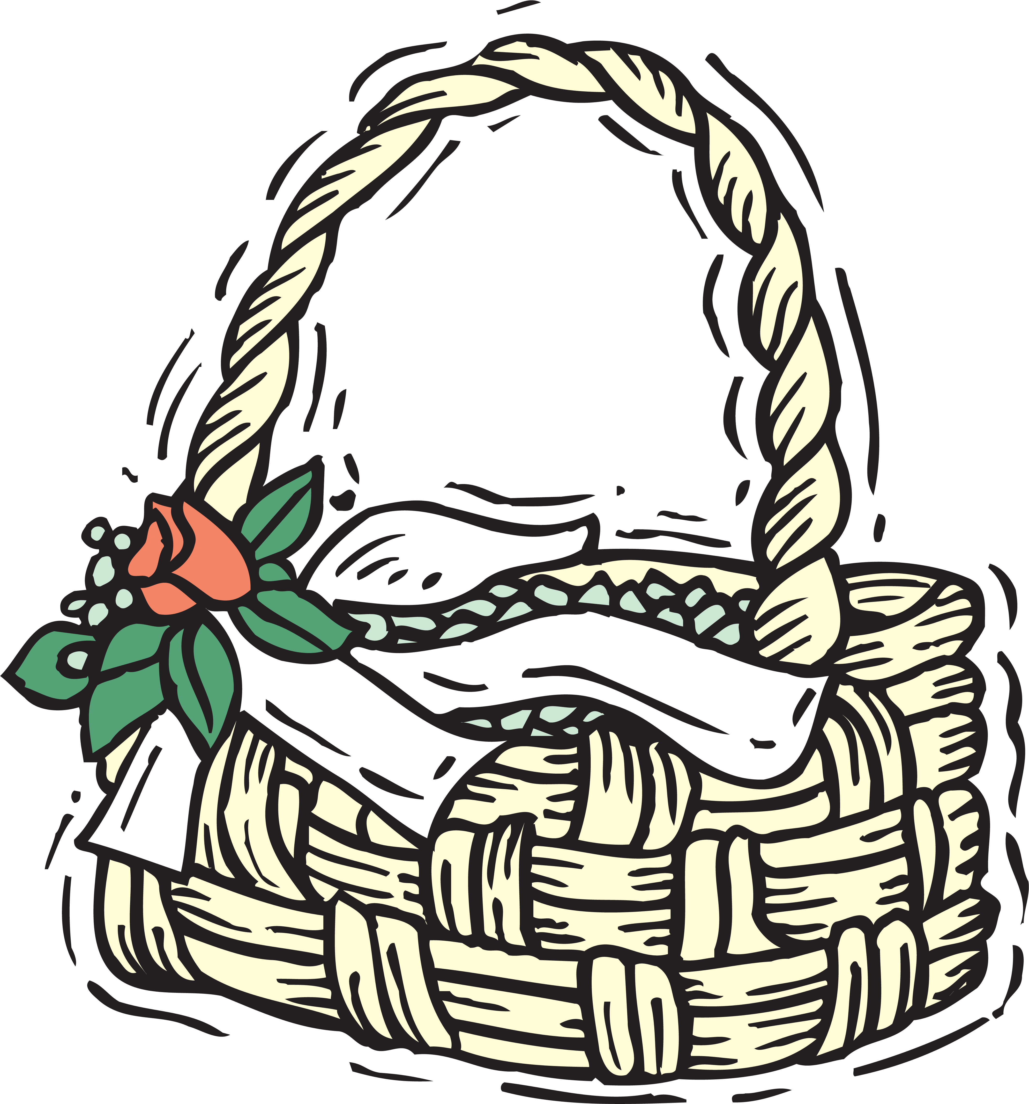 Корзина рисунок для детей
