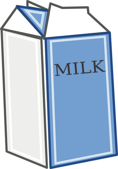 Milk Clipart Transparent - Milk Carton Clipart Png (503x720)