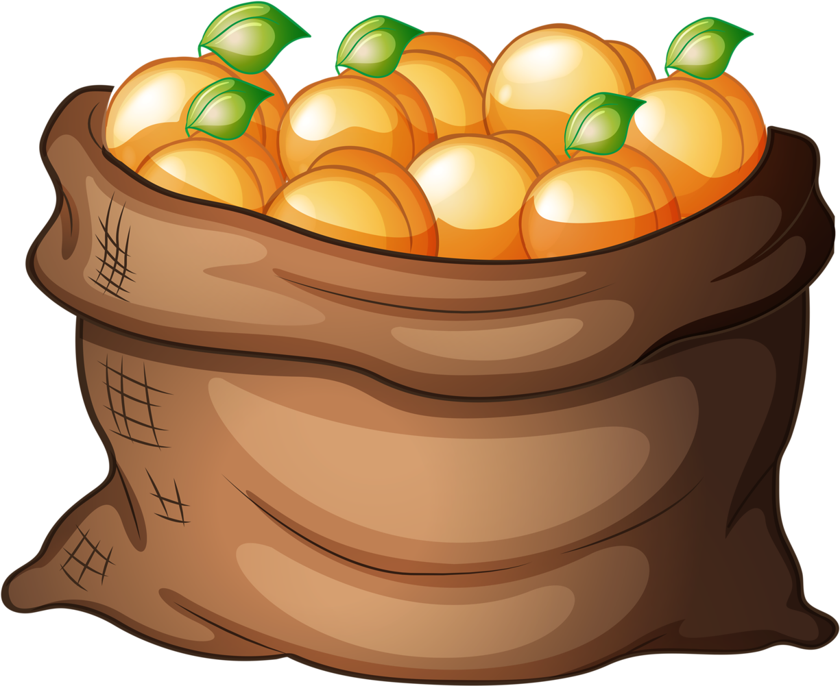 Fruit Clipartfood - Sack Of Potatoes Clipart (1280x1062)