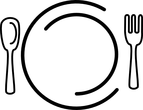 Food Clipart Transparent Background - Food Logo No Background (600x465)