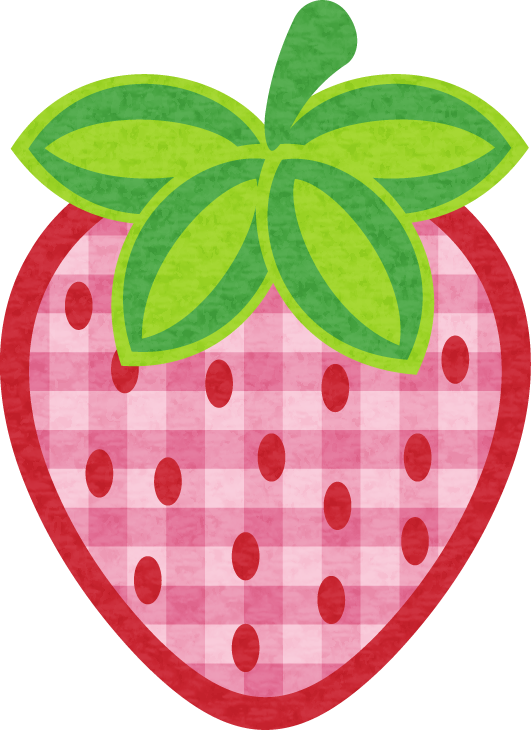 Kmill Strawberry-1 - Pink Strawberry Cartoon Png (531x730)