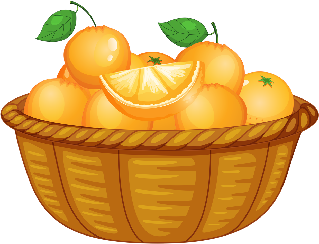 Comida, Frutas Bebidas Etc - سلة برتقال كرتون (1280x1021)