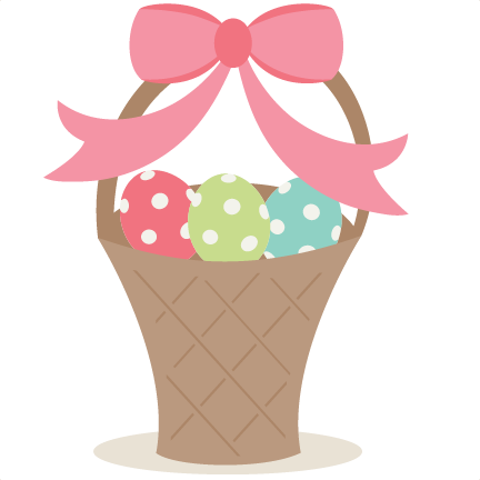 Easter Basket Svg Scrapbook Cut File Cute Clipart Files - Cute Easter Basket Clip Art (432x432)