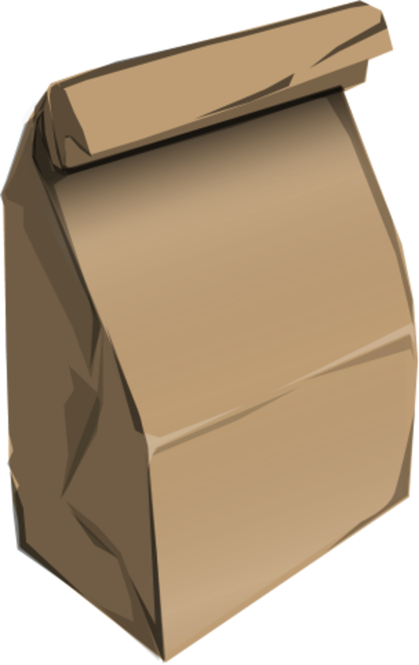 Vector Clip Art - Paper Bag Clipart (600x951)