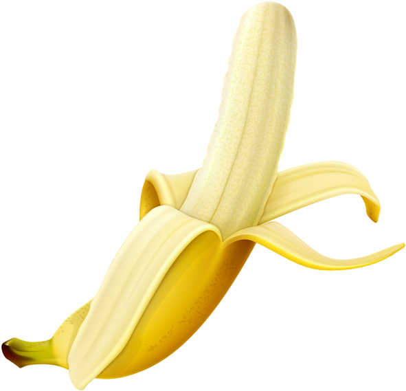 Peeled Banana Png Clipart Image - Peeled Banana Png (600x578)