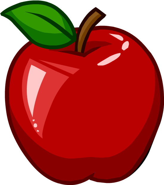 Apple - Red Apple Cartoon Png (621x621)