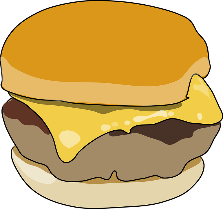 Burger Clipart Transparent Background - Breakfast Sandwich Clipart (770x720)