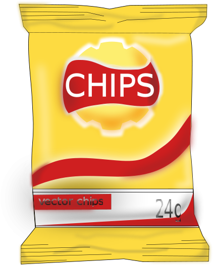Chip Clipart - Potato Chip Clipart (800x600)