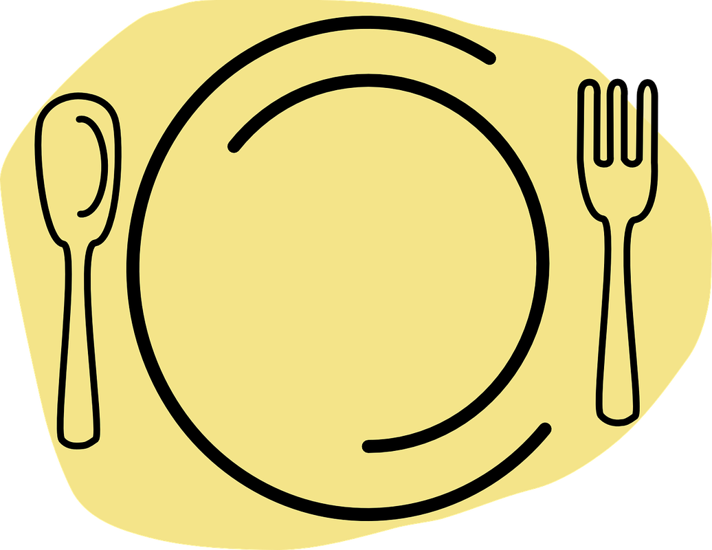 Cutlery Clipart Meal Plate - Spoon And Fork (1036x800)