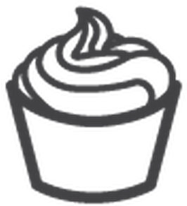 Bakery Icons On White Background - Chocolate (556x399)