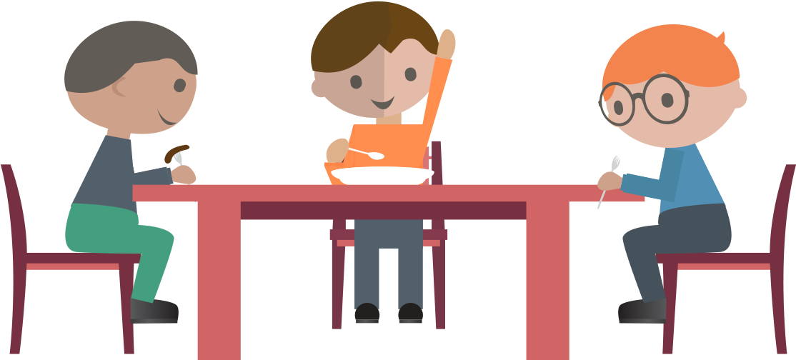 Breakfast Fast Food Eating Meal Clip Art - Cartoon (1136x640)