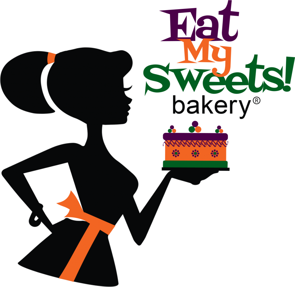 Eats My Sweets Bakery Logo - Black And White (1024x999)