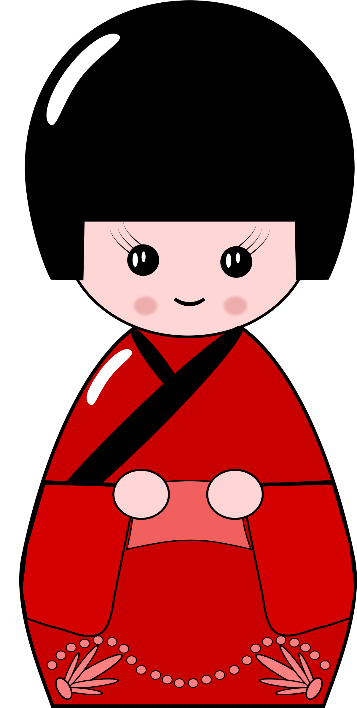 Free Japanese Kokeshi Doll - Japan Png (1697x2400)