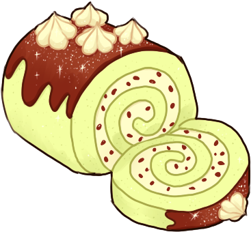 Swiss Roll Icon By Onisuu - Roll Cake Cartoon Png (408x390)