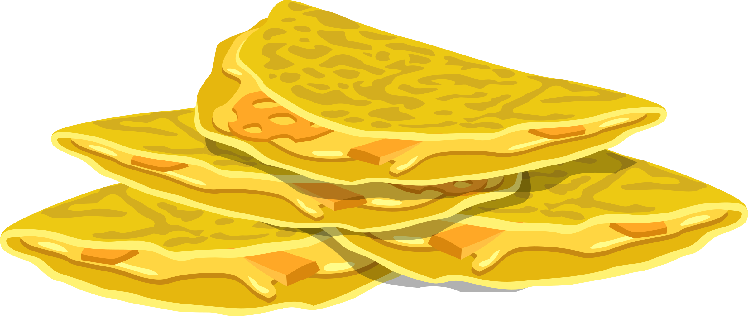 Food Basic Omelet - Omelet Clipart (2400x1014)