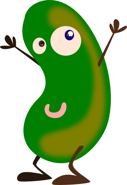 String Bean Clip Art - Green Bean Clip Art (408x593)