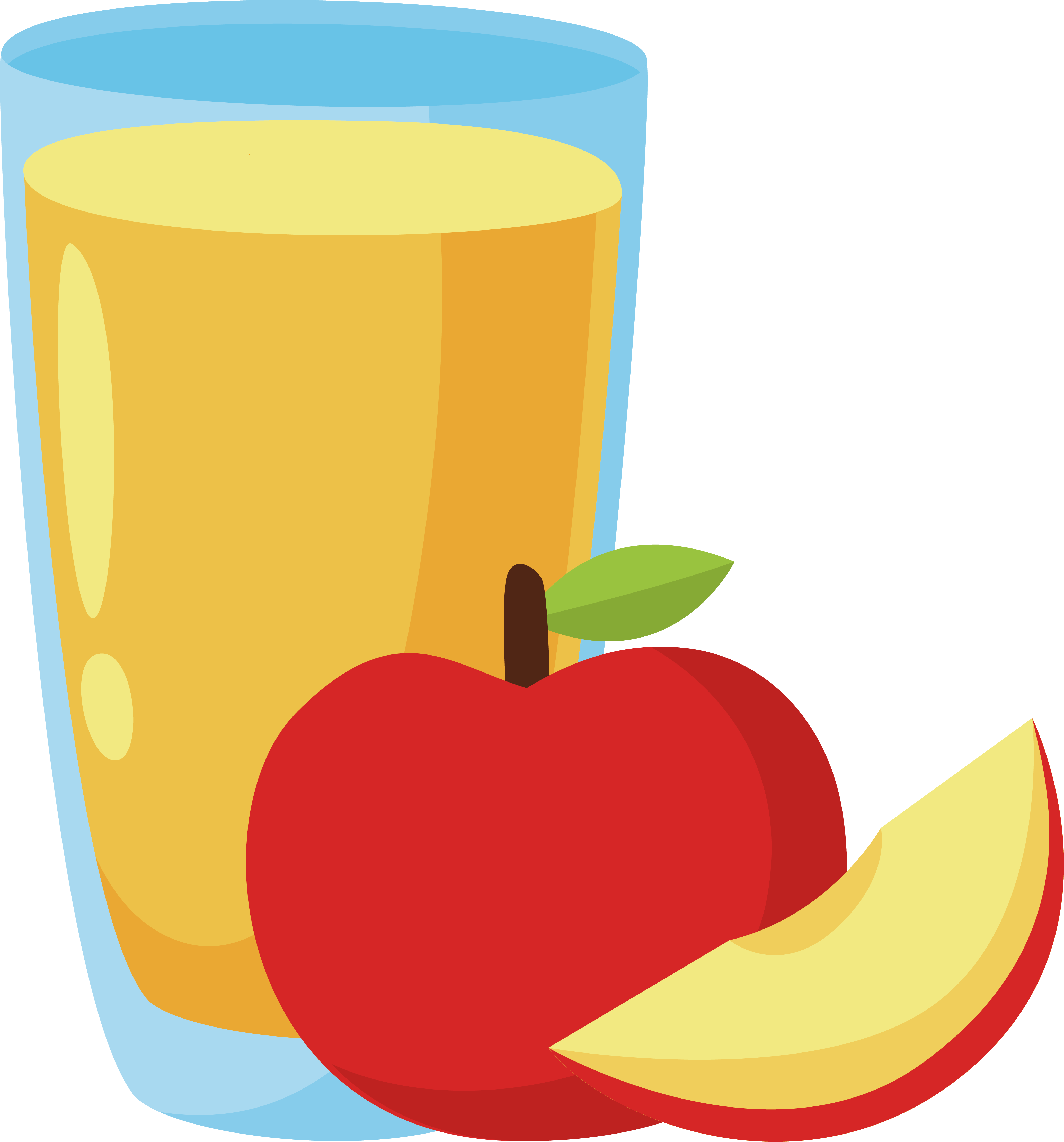 Apple Juice Clip Art - Juices Clipart Png (4136x4439)