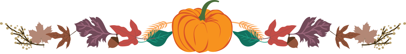 Thanksgiving Clip Art Page Dividers - Thanksgiving Page Divider (1400x189)