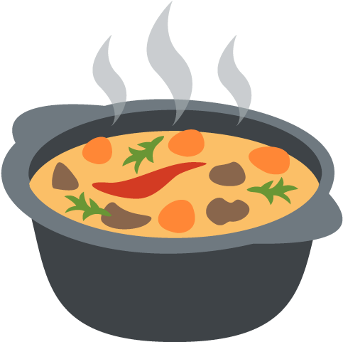 Pot Of Food Emoji Vector Icon - Emoji Food Png (1024x1024)
