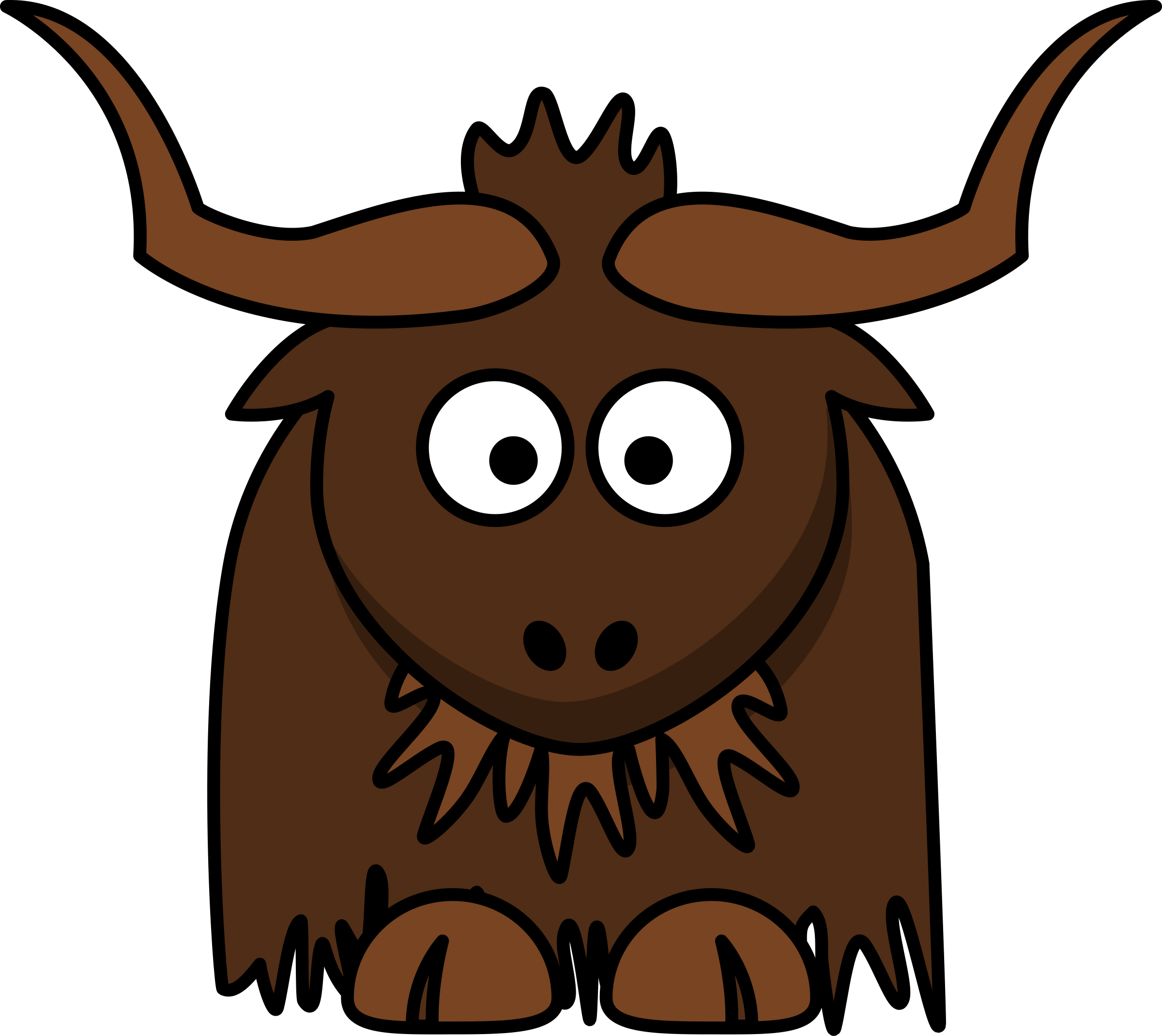 Fun Stuff - Cartoon Yak Png (2400x2139)