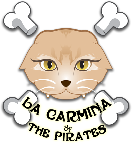 Scottish Fold Pirate Cat Logo, La Carmina & Pirates, - La Carmina (440x479)