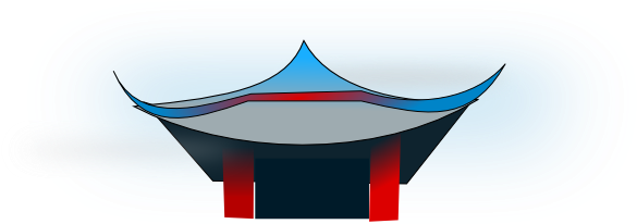 Chinese Architecture Clip Art At Clker - Chinese House Clipart Png (600x226)