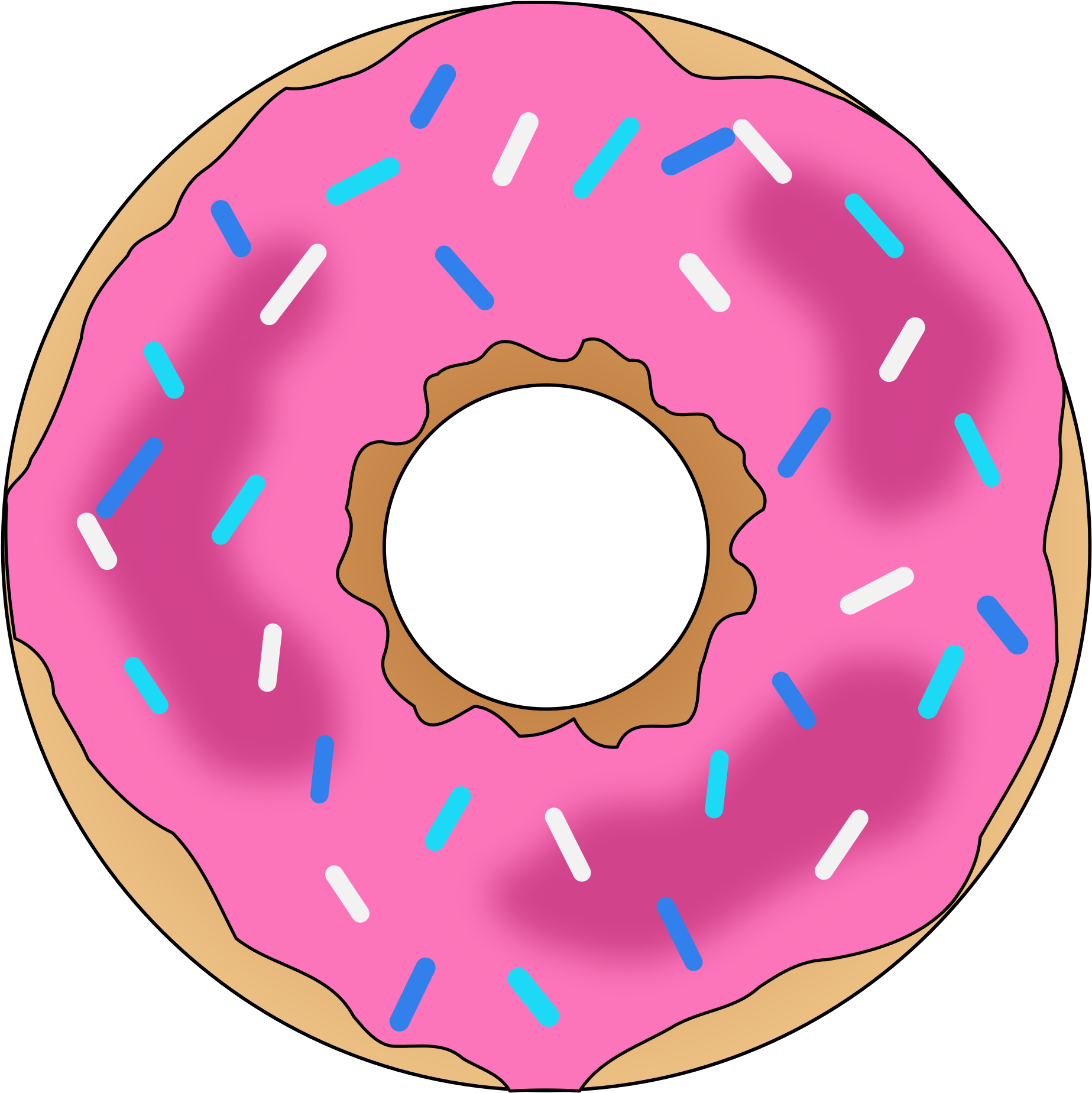 Donut - Donut Png (2398x2400)