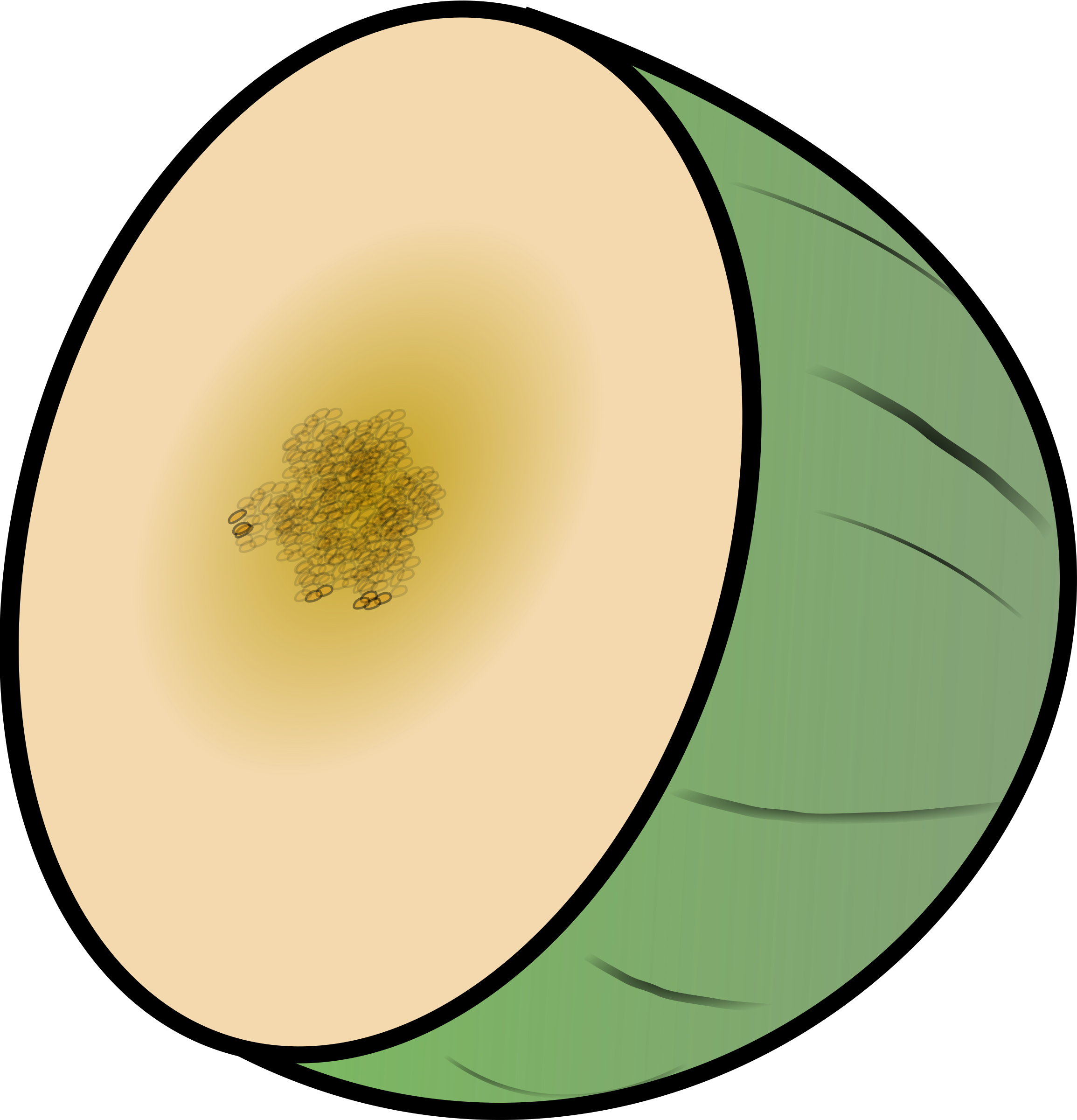 Honeydew Cantaloupe Watermelon Clip Art - Honeydew Cantaloupe Watermelon Clip Art (2309x2400)