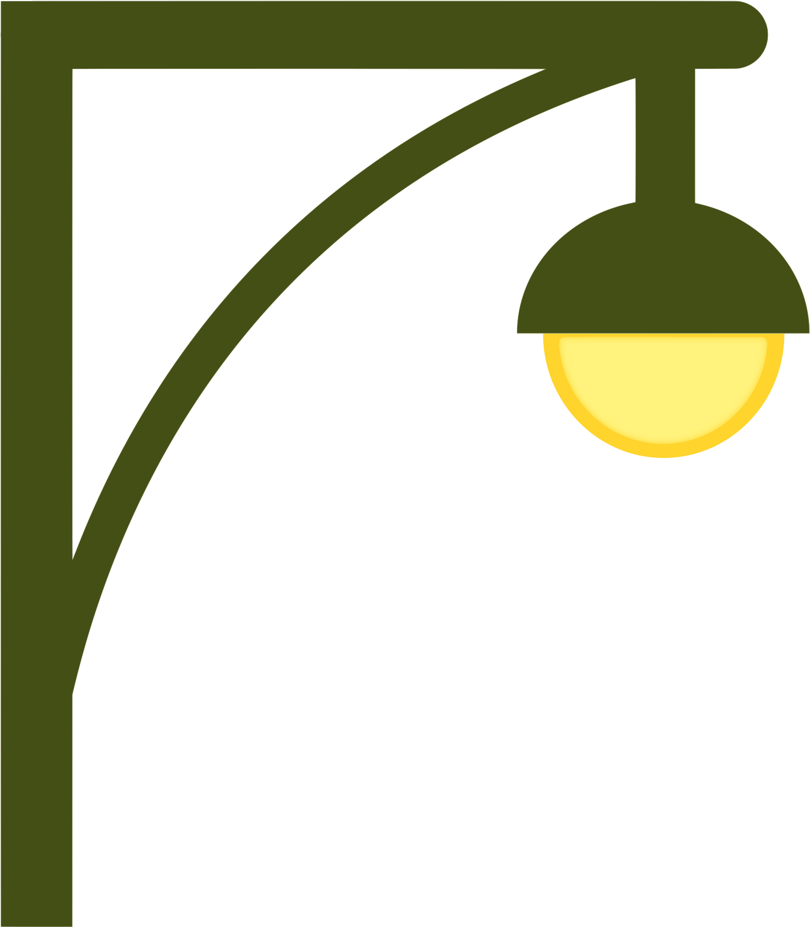 Street Light Clipart Wall Lamp - Desenho De Um Poste De Luz (2400x2400)