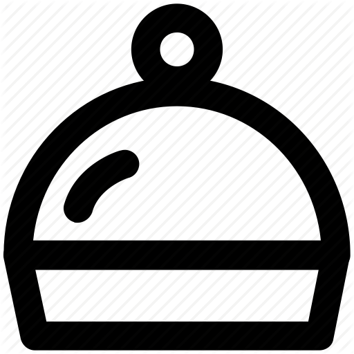 Covered Clipart Food Dish - Cloche (512x512)