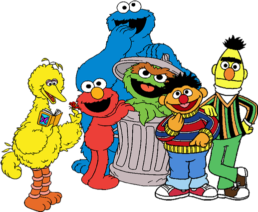 Sesame Street Background Clipart - Sesame Street Clip Art (550x489)