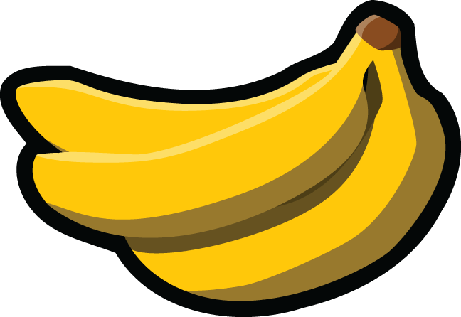 718 Bananas Illustration - Clipart Banana (648x446)